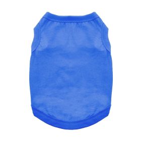 100% Cotton Dog Tanks (Color: Nautical Blue, size: X-Large)