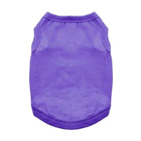 100% Cotton Dog Tanks (Color: Ultra Violet, size: X-Large)
