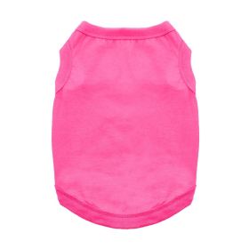 100% Cotton Dog Tanks (Color: Rasberry Sorbet, size: large)